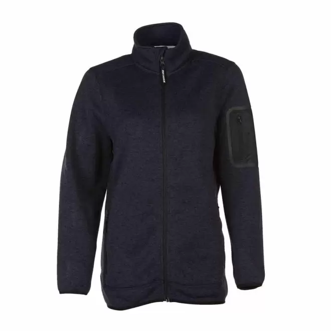 VESTE POLAIRE PERSONNALISÉE FEMME 300 GR/M² 'FIJI' - marine chiné