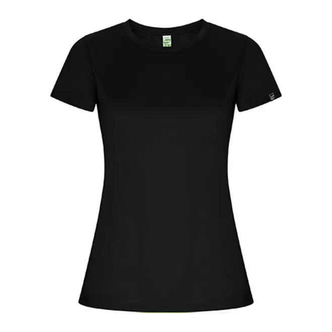 TEE-SHIRT PERSONNALISÉ FEMME COULEUR 'LUDO' - noir