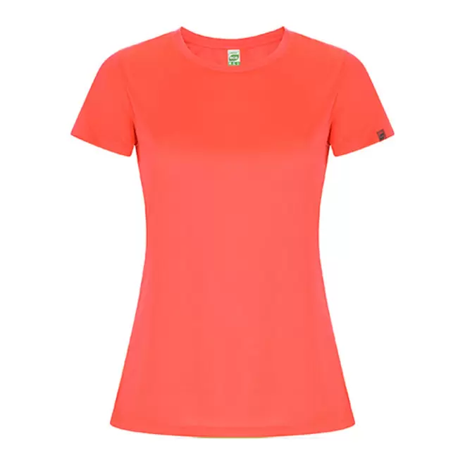 TEE-SHIRT PERSONNALISÉ FEMME COULEUR 'LUDO' - corail fluo