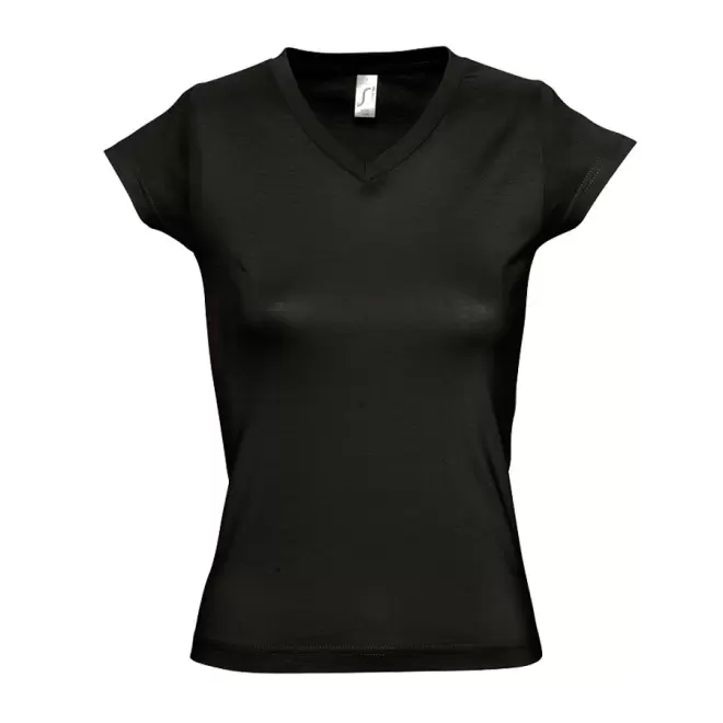 TEE-SHIRT PERSONNALISÉ FEMME 'MOON' 150 GR/M² - noir