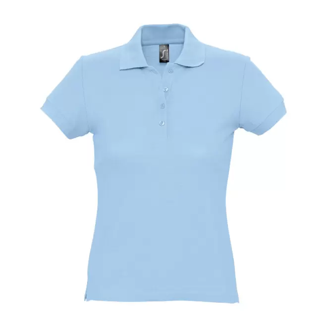POLO PUBLICITAIRE FEMME 'PASSION' 170 GR/M² - bleu ciel