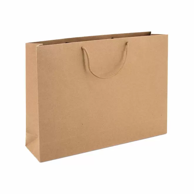 SAC CADEAU PERSONNALISE 42x30x9 'KARTELOS' - beige