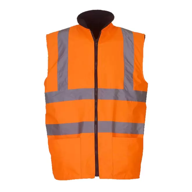 BODYWARMER PERSONNALISÉ HAUTE-VISIBILITÉ 'NOA' - orange