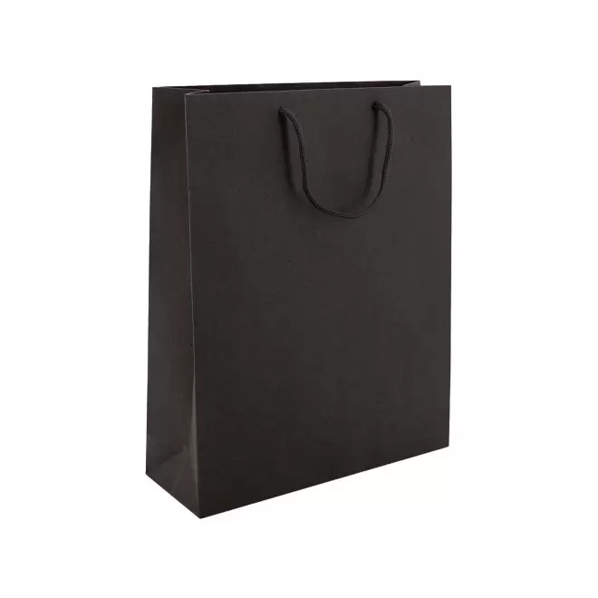 SAC CADEAU PERSONNALISE 27x36x9 'KARTELOS' - noir