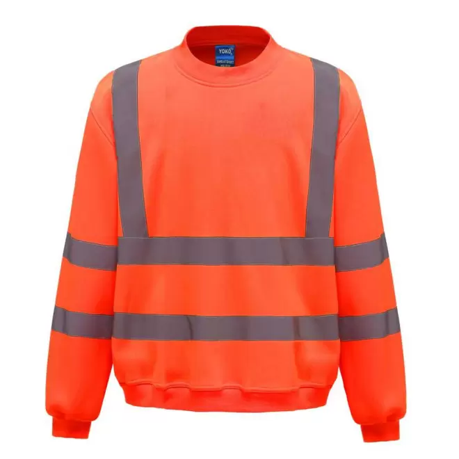 SWEAT HAUTE VISIBILITÉ PERSONNALISÉ YOKO® 'GUIDO'  - orange