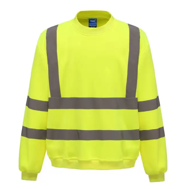 SWEAT HAUTE VISIBILITÉ PERSONNALISÉ YOKO® 'GUIDO'  - yellow