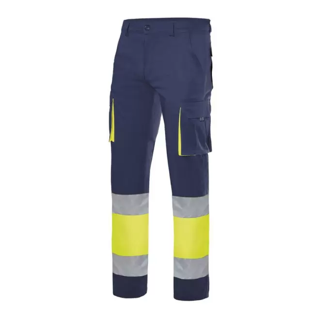 PANTALON PERSONNALISÉ BICOLORE VELILLA® 'VISIONA' - navy/yellow