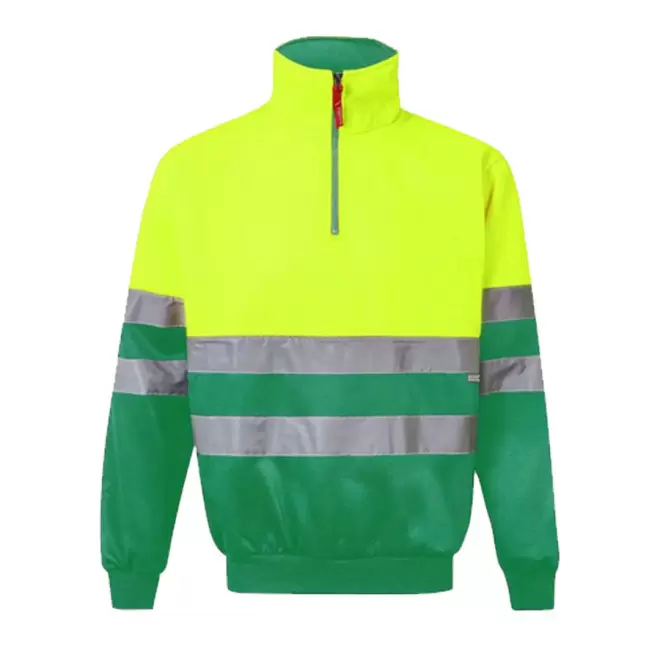 SWEAT-SHIRT PERSONNALISABLE HAUTE VISIBILITÉ VELILLA® 'VIPY' - yellow/green