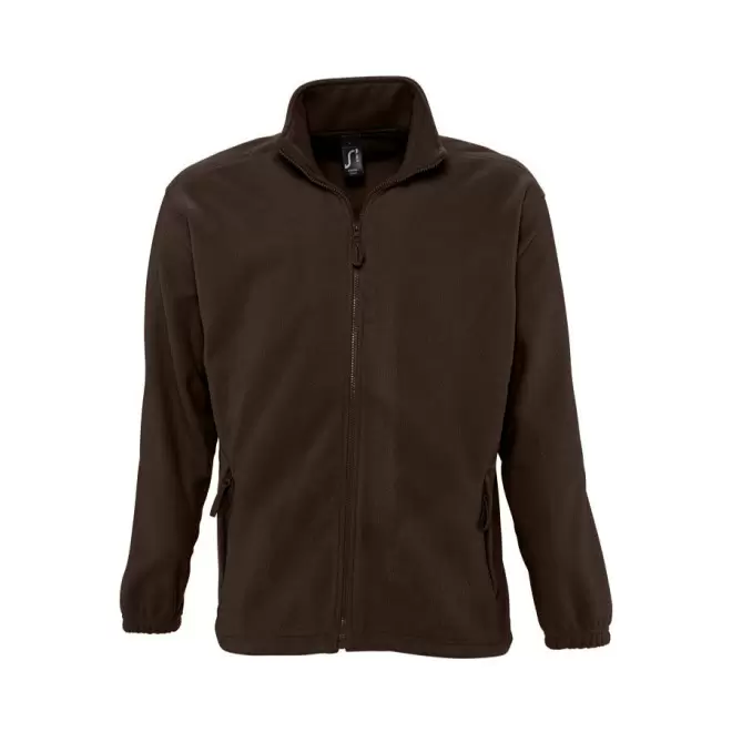 VESTE POLAIRE PUBLICITAIRE ZIPPEE HOMME 'NORTH' 300 GR/M² - chocolat