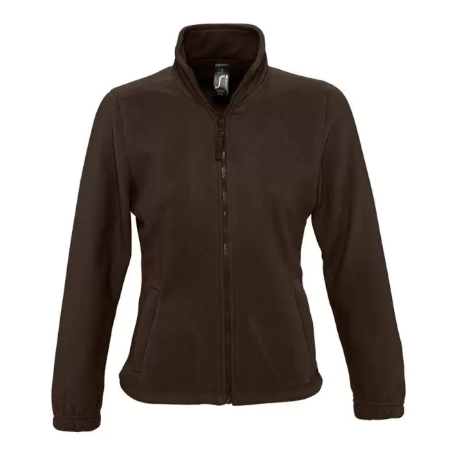 VESTE POLAIRE PUBLICITAIRE ZIPPEE FEMME 'NORTH' 300 GR/M² - chocolat