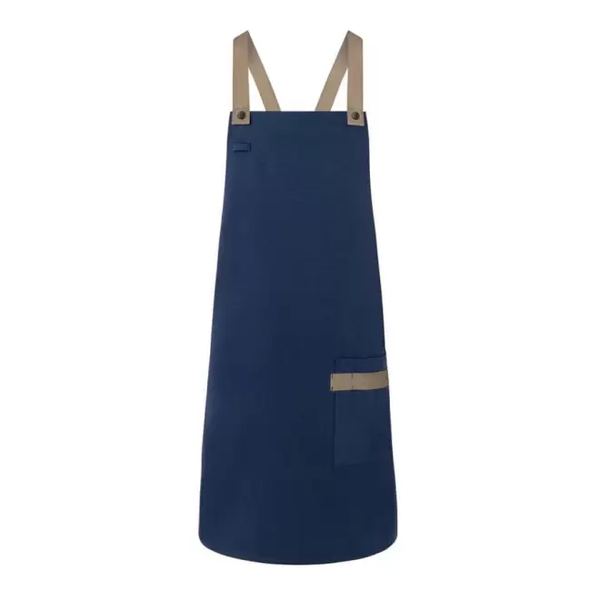 TABLIER PERSONNALISÉ STYLE URBAN KARLOWSKY® 'PREPY' - steel blue