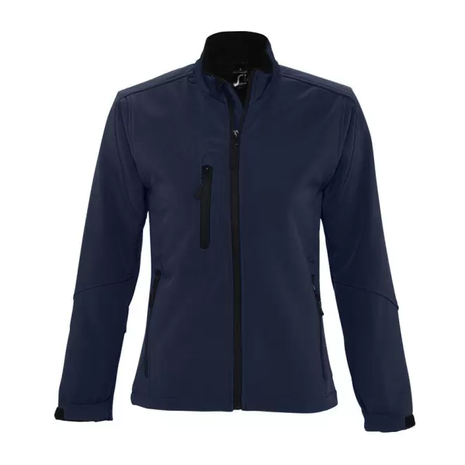 VESTE PUBLICITAIRE ZIPPÉE SOFTSHELL FEMME 'RELAX' 340 GR/M² - bleu abysse
