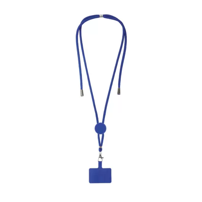 TOUR DE COU TELEPHONE PERSONNALISABLE 'MOBILA ROND' - bleu