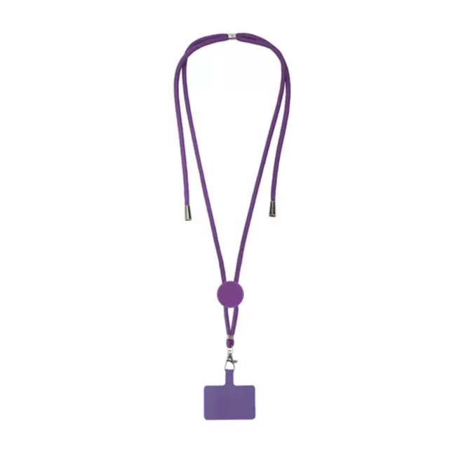TOUR DE COU TELEPHONE PERSONNALISABLE 'MOBILA ROND' - lilas