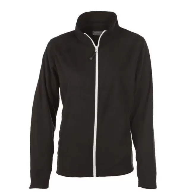 VESTE POLAIRE PERSONNALISABLE ZIPPEE FEMME 'BEAR' 300 GR/M² - noir/blanc