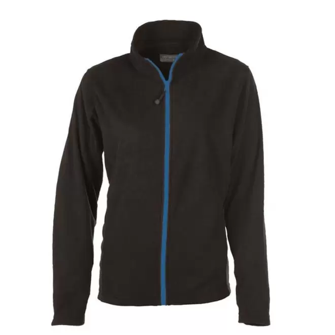 VESTE POLAIRE PERSONNALISABLE ZIPPEE FEMME 'BEAR' 300 GR/M² - black/royal