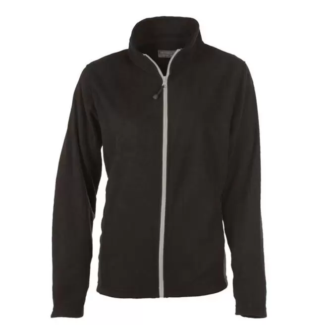 VESTE POLAIRE PERSONNALISABLE ZIPPEE FEMME 'BEAR' 300 GR/M² - black/silver