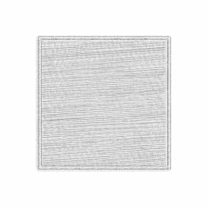 MAGNET CARRE BRODE PERSONNALISABLE 'COURSU' - 5 x 5 cm