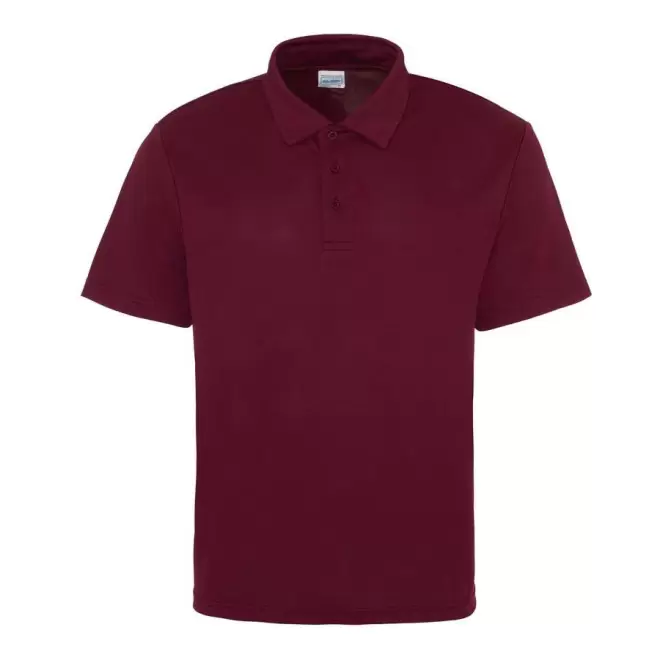 POLO PERSONNALISÉ HOMME RESPIRANT JUST COOL® 'ASTI' - burgundy