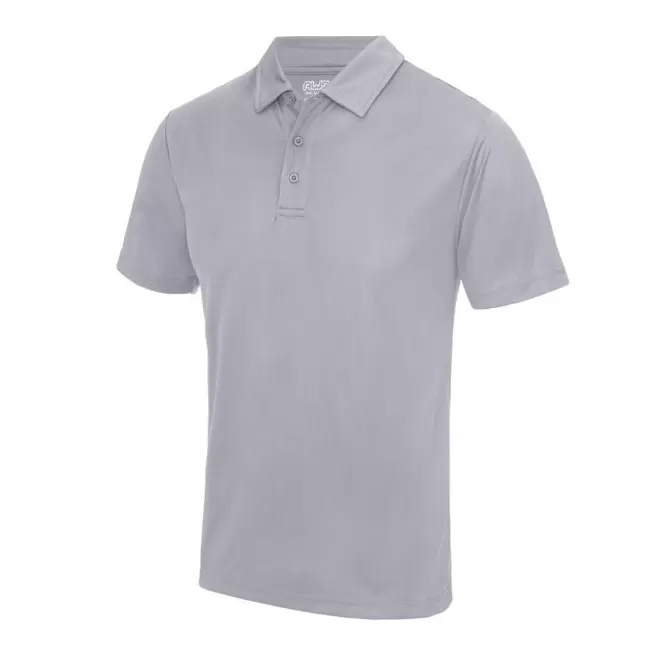 POLO PERSONNALISÉ HOMME RESPIRANT JUST COOL® 'ASTI' - heather grey