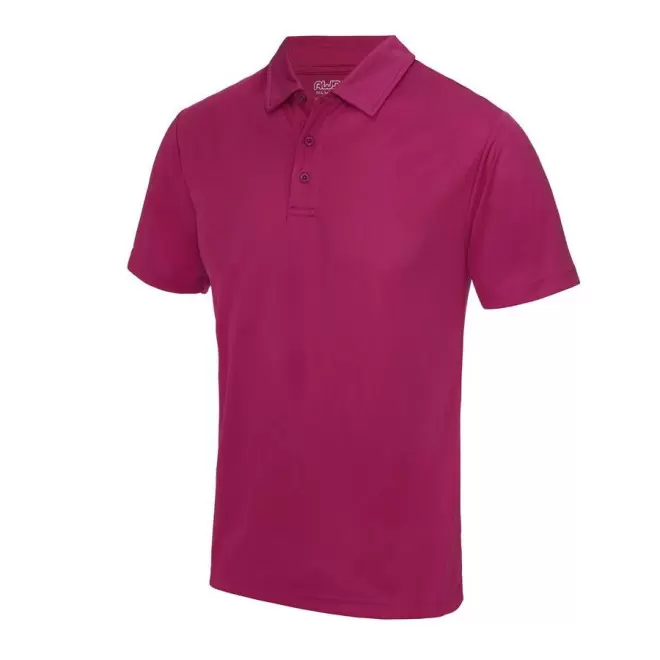 POLO PERSONNALISÉ HOMME RESPIRANT JUST COOL® 'ASTI' - hot pink