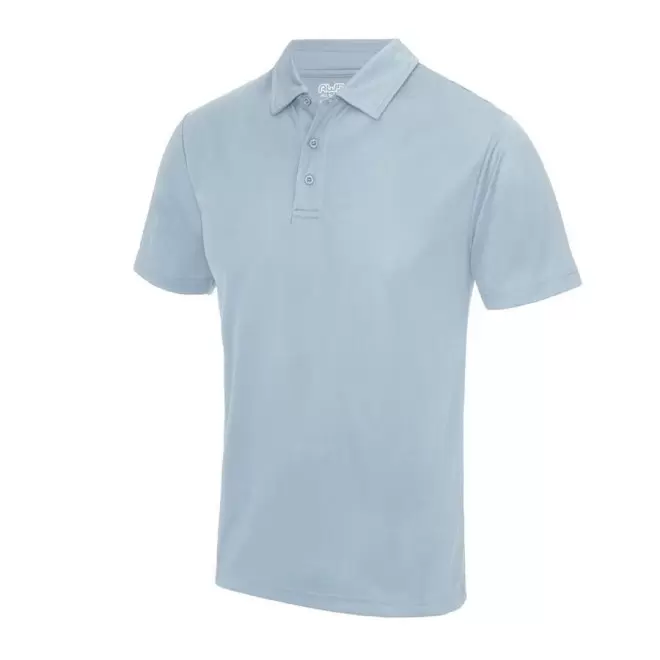 POLO PERSONNALISÉ HOMME RESPIRANT JUST COOL® 'ASTI' - sky blue