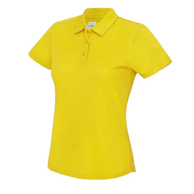 POLO PERSONNALISÉ FEMME RESPIRANT JUST COOL® 'ASTI' - yellow