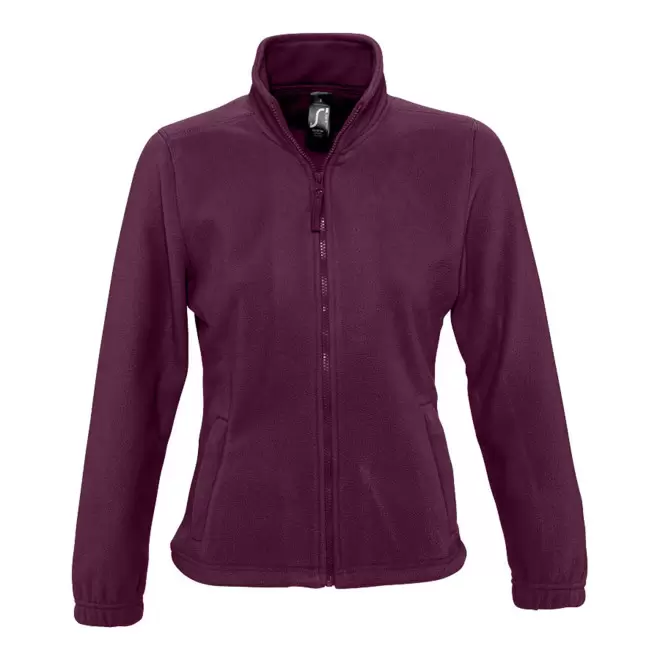 VESTE POLAIRE PUBLICITAIRE ZIPPEE FEMME 'NORTH' 300 GR/M² - bordeaux