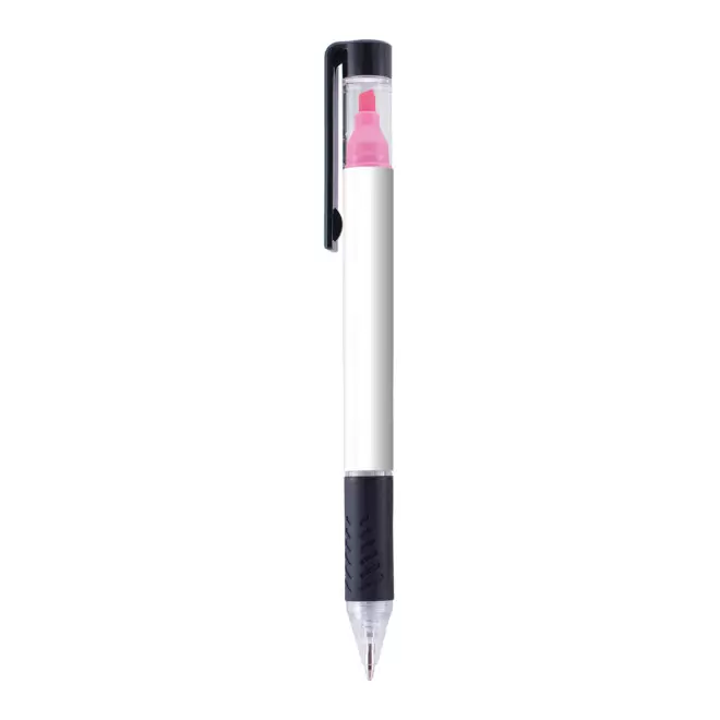 STYLO/SURLIGNEUR PERSONNALISABLE 'BERGUI BLACK' - rose