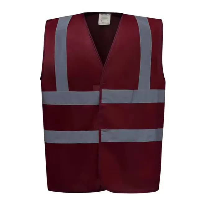 GILET DE SÉCURITÉ PERSONNALISÉ 'SECUR' - maroon