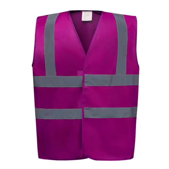 GILET DE SÉCURITÉ PERSONNALISÉ 'SECUR' - raspberry
