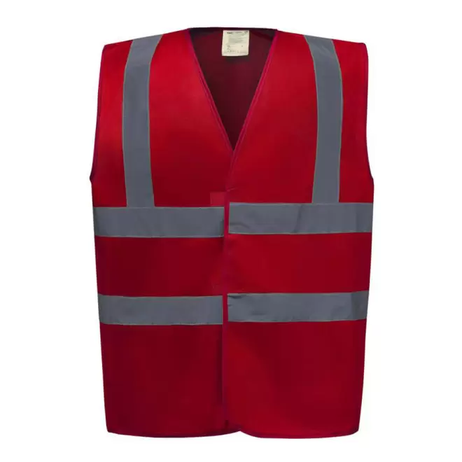 GILET DE SÉCURITÉ PERSONNALISÉ 'SECUR' - red