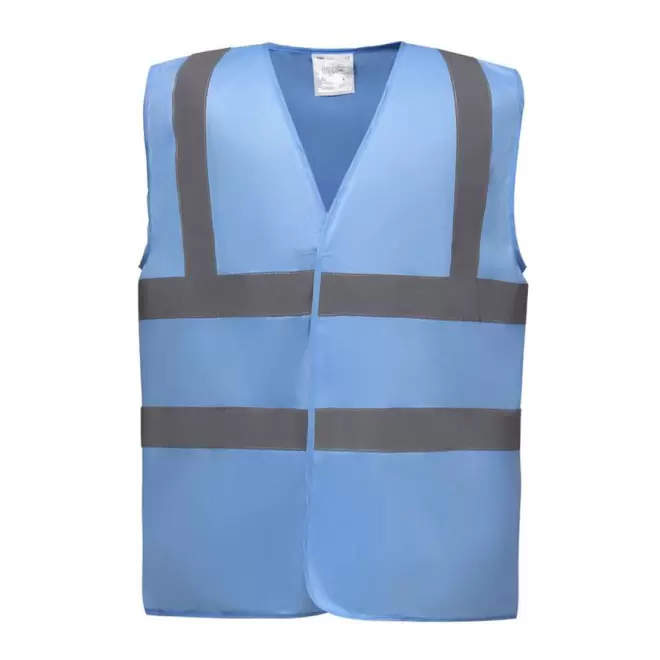 GILET DE SÉCURITÉ PERSONNALISÉ 'SECUR' - sky blue