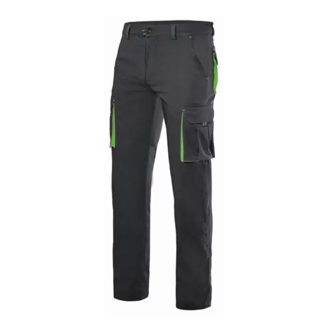 PANTALON PERSONNALISÉ DE TRAVAIL VELILLA® 'CAPTURE' - black/lime