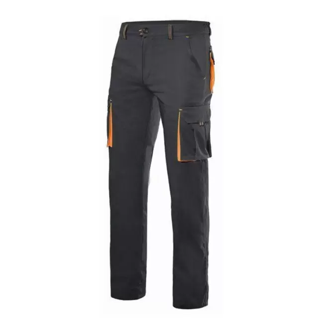 PANTALON PERSONNALISÉ DE TRAVAIL VELILLA® 'CAPTURE' - black/orange