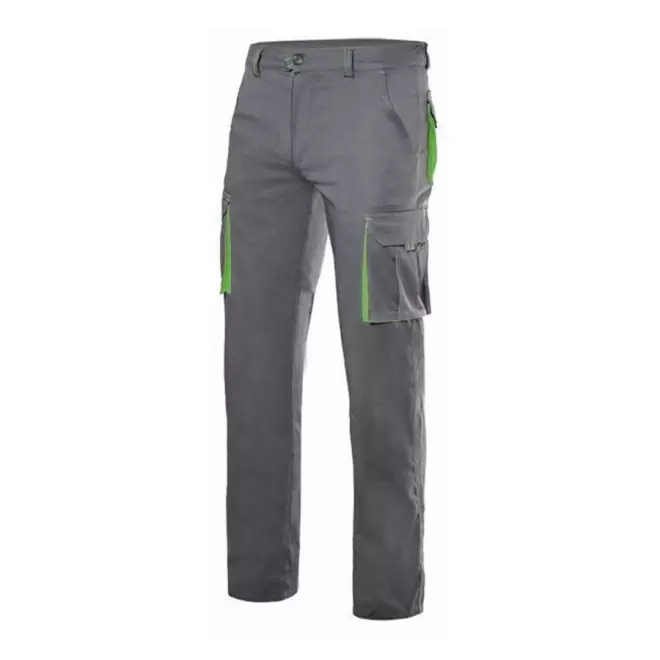 PANTALON PERSONNALISÉ DE TRAVAIL VELILLA® 'CAPTURE' - grey/lime