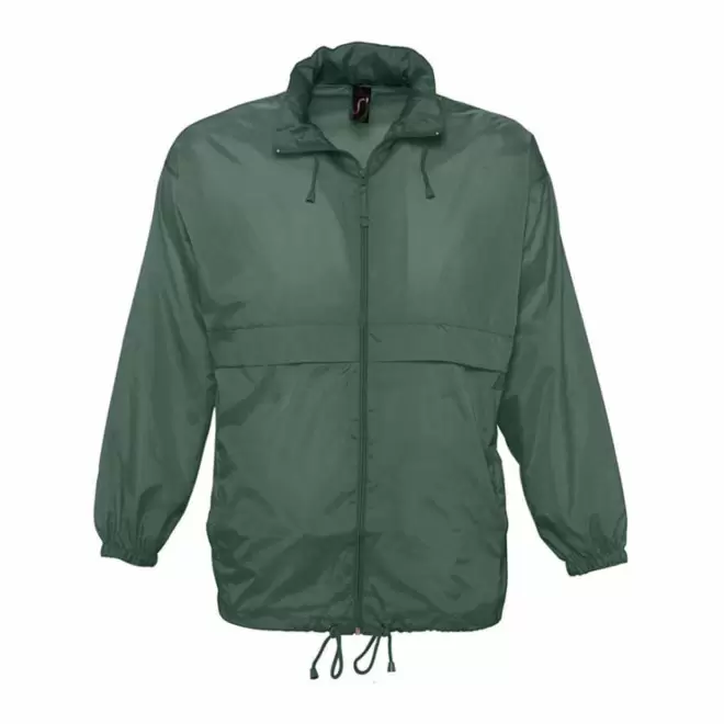 COUPE-VENT PERSONNALISABLE IMPERMEABLE MIXTE 'SURF' - FABRICATION RAPIDE 4 JOURS - vert forêt