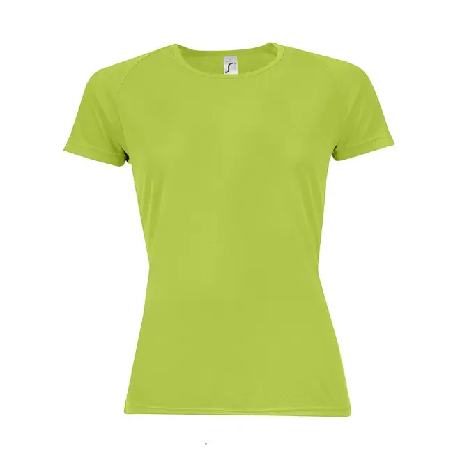 TEE-SHIRT PERSONNALISÉ RESPIRANT FEMME 'SPORTY' 140 GR/M² - vert pomme
