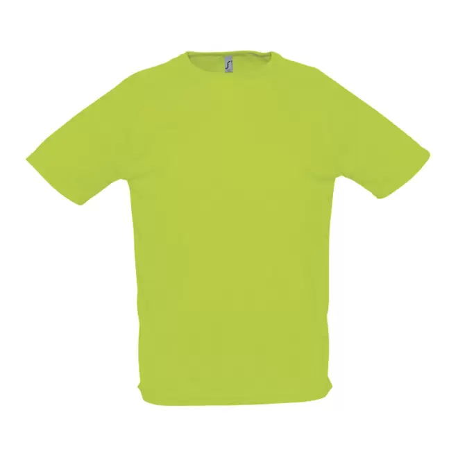 T-SHIRT PERSONNALISÉ RESPIRANT HOMME 'SPORTY' 140 GR/M² - vert fluo