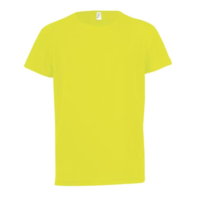 TEE-SHIRT RESPIRANT' SPORTY KIDS' - jaune fluo