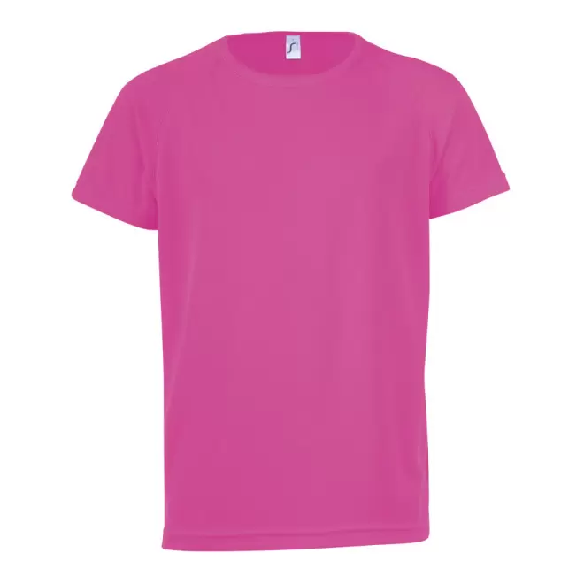 TEE-SHIRT RESPIRANT' SPORTY KIDS' - rose fluo