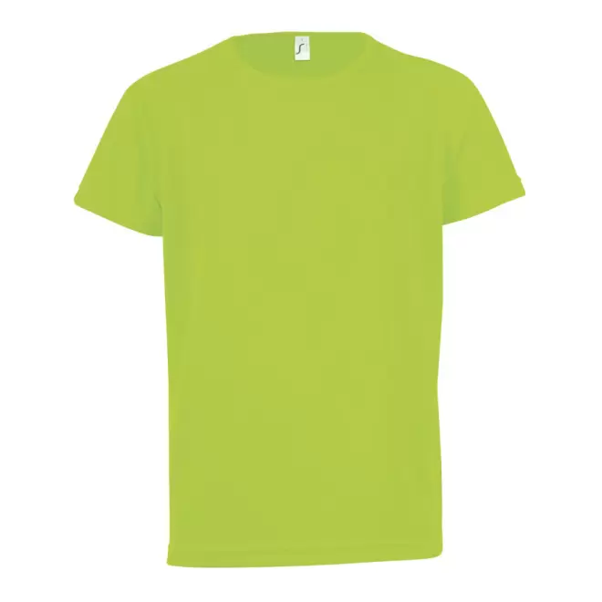 TEE-SHIRT RESPIRANT' SPORTY KIDS' - vert fluo