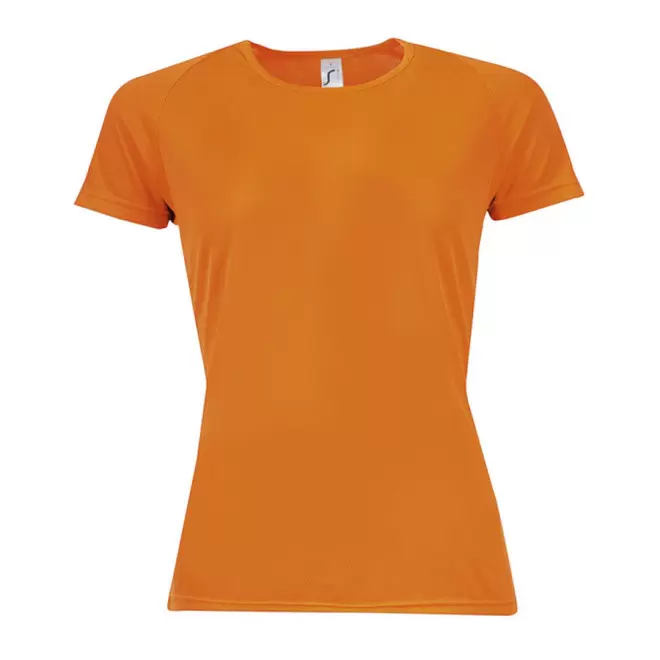 TEE-SHIRT PERSONNALISÉ FEMME 'SPORTY' - RAPIDE 4J - orange fluo