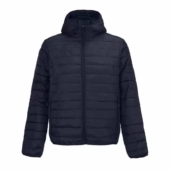 DOUDOUNE HOMME PERSONNALISEE 'STREAM HOODED' - bleu marine