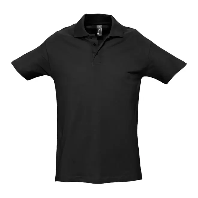 POLO PERSONNALISÉ HOMME 'SPRING' COULEUR 210 GR/M² - noir