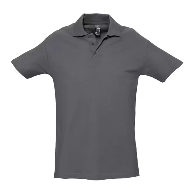 POLO PERSONNALISÉ HOMME 'SPRING' COULEUR 210 GR/M² - gris souris