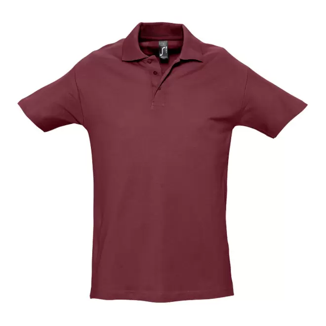 POLO PERSONNALISÉ HOMME 'SPRING' COULEUR 210 GR/M² - bordeaux