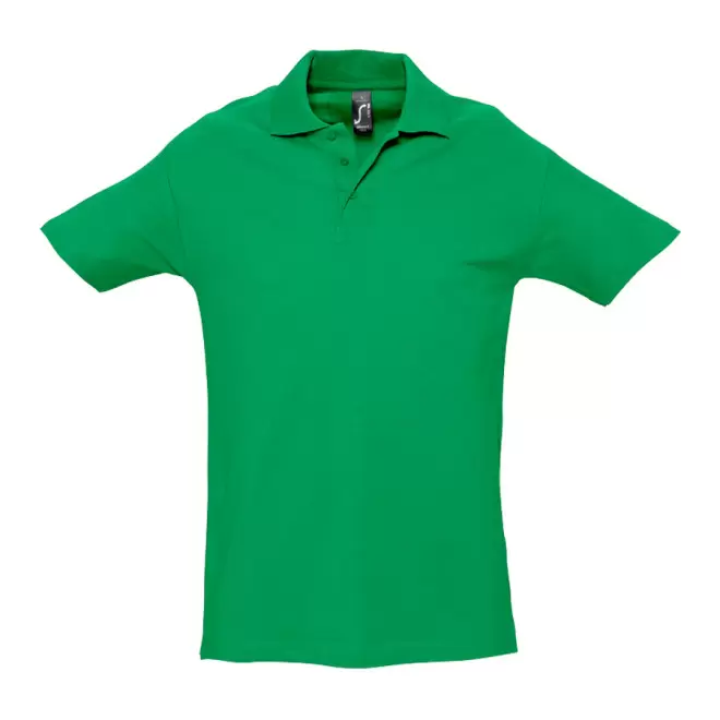 POLO PERSONNALISÉ HOMME 'SPRING' COULEUR 210 GR/M² - vert prairie