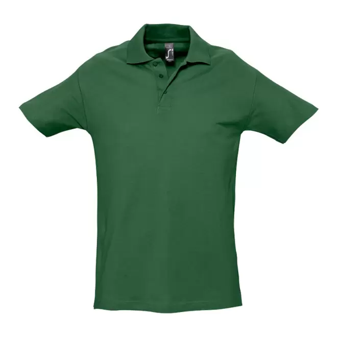 POLO PERSONNALISÉ HOMME 'SPRING' COULEUR 210 GR/M² - vert golf