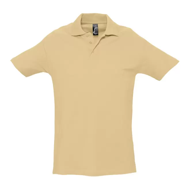 POLO PERSONNALISÉ HOMME 'SPRING' COULEUR 210 GR/M² - sable